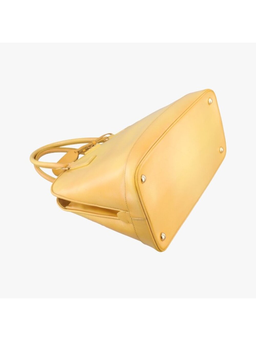 Prada Open Promenade Yellow Saffiano Patent 31 Messenger Bag - Picture 5 of 15